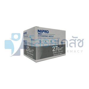 NIPRO HYPODERMIC NEEDLE 27GX1" 100 PCS.