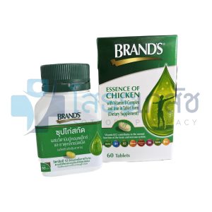 BRAND'S ซุปไก่สกัด ผสม วิตามินบีคอมเพล็กซ์ บรรจุ 60 เม็ด.