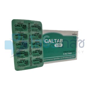 CALTAB 1250 MG 10x10 TABLETS.