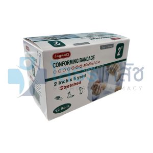 LONGMED CONFORMING BANDAGE 2" 12 ROLLS.