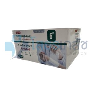 LONGMED CONFORMING BANDAGE 6" 12 ROLLS.