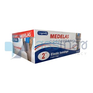 LONGMED ELASTIC BANDAGE 2" 12 ROLLS.(EB ผ้าพันเคล็ด)