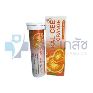 KAL-CEE ORANGE 10 EFFERVESCENT TABLETS.
