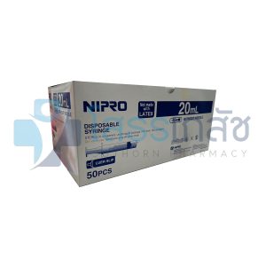 NIPRO DISPOSABLE SYRINGE 20 ML 100 PCS.