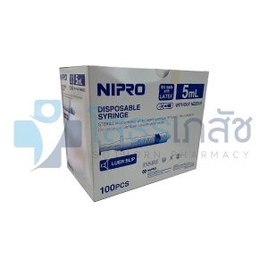 NIPRO DISPOSABLE SYRINGE 5 ML 100 PCS.