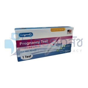 LONGMED PREGNANCY TEST STRIP 1 TEST.(ที่ตรวจตั้งครรภ์แบบจุ่ม)