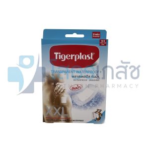 TIGERPLAST พลาสเตอร์ใส กันน้ำ XXL W4 บรรจุ 2 แผ่น.
