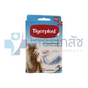 TIGERPLAST พลาสเตอร์ใส กันน้ำ L W2 บรรจุ 2 แผ่น.